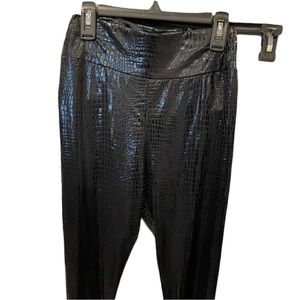 PU croc leggings